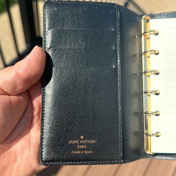 LOUIS VUITTON BLUE EPI LEATHER 6 RING AGENDA. UEC. - Picture 5 of 7